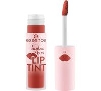Essence Hydra Kiss LIP TINT, rossetto, n. 04, rosso, a lunga durata, effetto colorante, naturale, lucido, vegano, senza parabeni, senza particelle di microplastica, senza nanoparticelle, confezione da