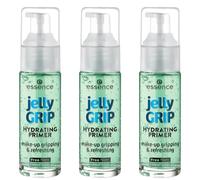 Essence Jelly Grip Hydrating Primer, verde, idratante, levigante, naturale, per pelle secca, vegana, senza parabeni, nanoparticelle, senza glutine, confezione da 3 (3 x 29 ml)
