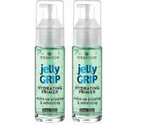 Essence Jelly Grip Hydrating Primer, verde, idratante, levigante, naturale, per pelle secca, vegana, senza parabeni, nanoparticelle, senza glutine, confezione da 58 ml