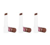 Essence JUICY BOMB Glossy Burro, balsamo per labbra, n. 05, marrone, naturale, lucido, fresco, vegano, senza parabeni, senza particelle di microplastica, senza nanoparticelle, confezione da 3 (3 x 2,5
