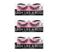 Essence LASH LIKE A BOSS False Lashes, n. 05 Fearless, nero, definizzante, allungante, volumizzante, a lunga durata, vegano, senza nanoparticelle, confezione da 3 (3 x 1 paio)