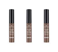 essence make me BROW eyebrow gel mascara, gel per sopracciglia, 05, marrone, definente, gelatinoso, senza nanoparticelle, senza profumo, confezione da 3 (3x3,8 ml)