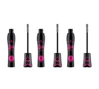 essence MASCARA Lash Princess Curl & Volume, Nero, Volumizzante, Pennello a Forma di Arachide, Vegano, Senza Profumo, Senza Alcol, Confezione da 3 (3 x 12 ml)