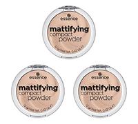 Essence Mattifying Compact Polvere, N. 04 perfetto, beige, nude, per pelli secche, per pelli impure, opacizzanti, opache, vegane, senza nanoparticelle, confezione da 3 (3 x 12 g)