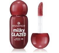 essence milky GLAZED balsamo colorato labbra lucido colore 06 Cherry on Top 4 ml