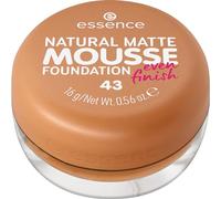 essence NATURAL MATTE MOUSSE FOUNDATION, N. 43 - Fondotinta effetto nude, opacizzante, coprente, risultato espresso, opaco, vegano, senza olio, senza profumo, senza alcool, confezione da 1 (15 g)