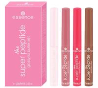 essence Il set di burri labbra glossy super peptide …LIKE A SUNDAY MORNING, naturale, lucida, brillante, traslucida (1pcs)
