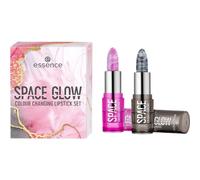 Essence Labbra Lipstick Set regalo SPACE GLOW colour-changing lipstick 01 Galaxy + SPACE GLOW colour-changing lipstick 02 Universe 3,2 g
