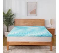 ESSENCE SLEEP Coprimaterasso 90 x 200 cm, comodo coprimaterasso in gommapiuma, altezza 7 cm, 7 zone, ergonomico, taglio guscio d'uovo, senza rivestimento, certificato CertiPUR, 90 x 200 cm