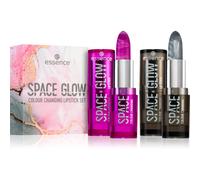 Essence Labbra Lipstick Set regalo SPACE GLOW colour-changing lipstick 01 Galaxy + SPACE GLOW colour-changing lipstick 02 Universe 3,2 g
