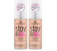 Essence Stay All Day 16H Long-Lasting Maquillaje 30 (Confezione da 2)