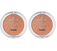 essence sun club terra viso effetto abbronzante e opacizzante, opacizzante, opaca (15g) (Confezione da 2)