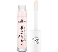 Essence the SUPER BALM Glossy lip treatment, balsamo per labbra, n. 01, trasparente, idratante, vegano, senza conservanti, senza parabeni, senza particelle di microplastica, confezione da 1 (5 ml)