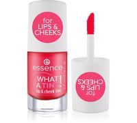 essence WHAT A TINT! blush liquido e lucidalabbra colore 02 Coral Sunset 4.9 ml