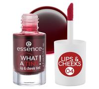 essence WHAT A TINT! lip & cheek tint Vegano 04 Strawberry Rush 4,9 ml | Tinta e Blush Liquido Labbra e Guance, Colore Modulabile, Finitura Naturale, Lunga Durata, Texture Leggera e Fluida