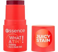 essence - WHAT A TINT! staining lip & cheek tint Blush 5 g Rosso unisex