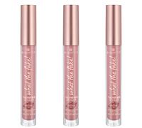 Essence What the Fake - Filtri per labbra per la cura delle labbra, n. 02 oh my nude!, nude, rinfrescante, allargante, scintillante, lucido, vegano, senza profumo, senza alcool, confezione da 3 (3 x 4,2 ml)