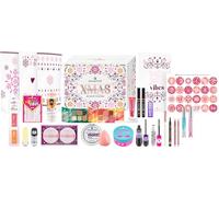 essence XMAS treasure box DIY ADVENT CALENDAR, calendario dell’avvento beauty fai-da-te, 24 prodotti make-up, con bustine di carta e adesivi