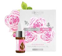 Essences Bulgaria Olio Essenziale di Rosa Biologico 3ml | Rosa Damascena | 100% Puro e Naturale | Non Diluito | Grado Terapeutico | Fattoria a Conduzione Familiare | Distillato a Vapore | Non OGM