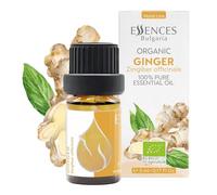 Essences Bulgaria Olio Essenziale di Zenzero Biologico 5ml | Zingiber officinale | 100% Puro e Naturale | Non Diluito | Grado Terapeutico | Aromaterapia | Cosmetici | Senza crudeltà | Non OGM | Vegano
