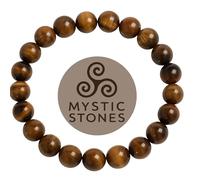 Essenciales Bracciale con occhio di tigre naturale per donna e uomo | Rafforza la fiducia e la messa a fuoco | Design unisex | Realizzato con pietre naturali | Ideale come amuleto personale