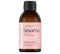 Essenciales - Olio Vegetale di Sesamo BIO, 100% Puro e Certificato Ecologico, 200 ml | Olio Vegetale Sesamum Indicum, 1ªSpremitura a Freddo