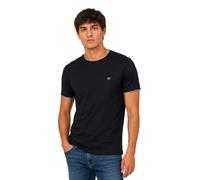 Essendo T-Shirt Uomo in Cotone Premium 100% - Maglietta Girocollo con Profili a Contrasto su Collo e Maniche - Maglia Basic Regular Fit in Fresco Cotone -