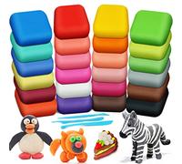 ESSENSON Argilla da Modellare - 24 Colori Pasta Modellabile Magica Essiccante all'Aria per Bambini, Regalo per Ragazzi e Ragazze dai 3 ai 12 Anni