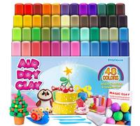 ESSENSON Argilla da Modellare - 48 Colori Pasta Modellabile Magica Essiccante all'Aria per Bambini, Regalo per Ragazzi e Ragazze dai 3 ai 12 Anni