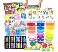 ESSENSON Kit Slime, 24 Colori Fai da Te Slime Making Kit per Bambini Art Craft, Slime per Bambini, Giocattoli Regalo per Bambini