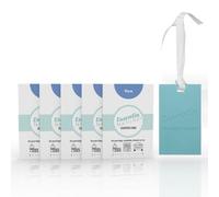 ESSENTIA Card Profumate in Silicone, Ideali per Profumare Armadi, Cassetti, Borse, Auto (Fragranza Felce, confezione da 5)