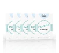 ESSENTIA Card Profumate in Silicone, Ideali per Profumare Armadi, Cassetti, Borse, Auto (Fragranza Fior di Cotone, confezione da 5)
