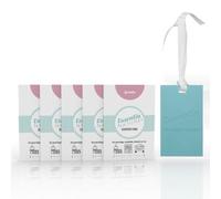 ESSENTIA Card Profumate in Silicone, Ideali per Profumare Armadi, Cassetti, Borse, Auto (Fragranza Jasmin, confezione da 5)