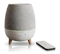 ESSENTIA Diffusore Oli Essenziali ad Ultrasuoni per Ambienti, SUBW, 300 ml | LED, Telecomando Controllo Remoto, 12h Continuo, 24h Intermittente, Copertura in Tessuto Grigio, ampio Serbatoio