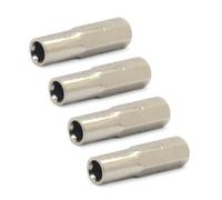 Essential Affidabile Acciaio al Carbonio 6,35 mm a 4 mm Convertitore Adattatore Connettore per Uso Strumento Professionale Adattabilità 4pcs Socket Adapter Set