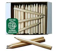 Essential Arts Confezione da 144 matite piccole e medie dimensioni in legno HB esagonali, per scuola, golf, bookies, bingo, ufficio e fai da te, ideali per uso singolo, ecologiche