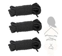 Essential black cotton rope for role-playing, creating exclusive game props