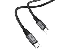 ESSENTIAL CABLES Cavo di ricarica da USB C a USB-C da 60 W, da tipo C a C, ricarica rapida, compatibile con iPhone 16/15 Pro Max, Galaxy S24 Ultra, Pixel 9, iPad Pro 2024/Air 5, MacBook Pro (2M)