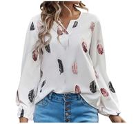 Essential Camicie Donna Camicetta Curvy Firmate Eleganti Top Estive Girocollo Tunica Tops Sciolto Classica Tee Shirt per la Primavera e L'Estate Leggera Confortevole e Traspirante Offerte Estive