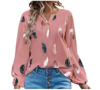 Essential Camicie Donna Camicetta Curvy Firmate Eleganti Top Estive Girocollo Tunica Tops Sciolto Classica Tee Shirt per la Primavera e L'Estate Leggera Confortevole e Traspirante Offerte Estive