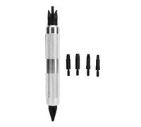 Essential Deburring Edge Cleaning Tool Quick Removal of Burrs Flashes Sharp Edges on Metal Plastic Wood Must Have Hand Tool for Post Processing Finishing Work (Argento)