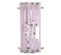 Essential Guitar Chord Assistant for Novices - Tastiera scorrevole per visualizzare triadi e inversioni, compatta, colore: bianco, 15,5 x 8,8 x 6 cm
