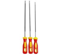 Essential - Lima per catena di motosega, 4 mm/4,8 mm/5,5 mm di diametro, affilatrice per affilatura efficace, robusta lima rotonda in metallo