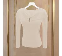 Essential - Maglione da donna lavorato a maglia, per abbigliamento casual quotidiano e relax (S Apricor)