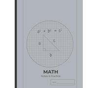 Essential Math Notebook: 5 mm Graph Paper Notes, Formulas & Practice for Students (Grey)