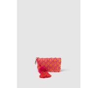 ESSENTIAL PINK, Mini Pouch In Raffia Fucsia E Arancione, Donna, Multicolor, Taglia: FASUL
