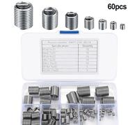 Essential Tool 60pz Kit Riparazione Filettatura Elicolio in Materiale Acciaio In