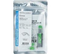 SmartKeeper BL04PKGN 4 x USB B-Port BPort Blockers with 1 x Lock Key Mini Green SLSART-0102 SLSART0102 (SLSART-0102)