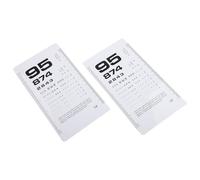 Essential Vision Testing Equipment PVC Eye Chart e Righelli PD adatti a tutte le età e impostazioni (digitale-2pcs)