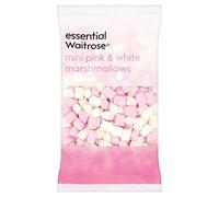 Essential Waitrose rosa e bianco Mini Marshmallow 150g